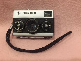 Vintage Rollei 35 S Camera W/ Sonar 2.  8 Lens,  For Repairs