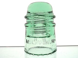 Sparkling Rich Lime Green Mclaughlin No 16 Glass Toll Insulator
