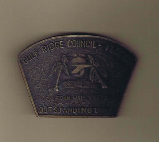 Gulf Ridge Council John Wall Lykes Outstanding Unit Belt Buckle Cs
