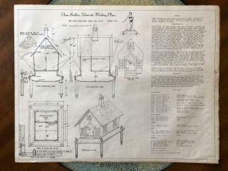 CANDY CANE DOLL HOUSE - OWEN BROTHERS BLUEPRINTS & SCHEMATIC PLANS • VINTAGE 2