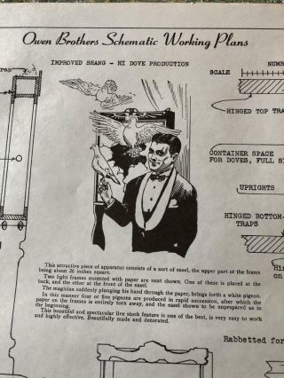 Shang - Hi Dove Production - Owen Brothers Blueprints & Schematic Plans • Vintage
