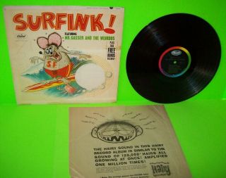 Mr Gasser And The Weirdos Surfink Vinyl Lp Record Surf Fink Hot Rod 64
