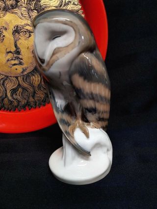 Royal Capenhagen Sleeping Barn Owl 273 Figurine Rare
