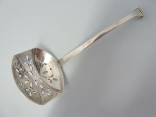 Solid Silver Art Deco Sifting Spoon.  Sheffield 1926.  Francis Howard.