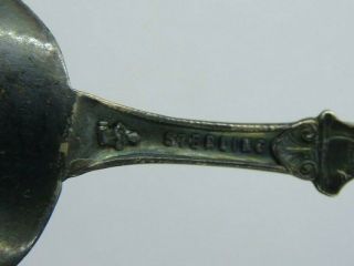 ANTIQUE STERLING SILVER SOUVENIR SPOON INDIAN CHIEF BABY IN A PAPOOSE 3