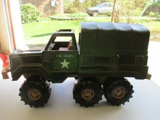American Plastic Toys Us Army Truck Vintage 1980 