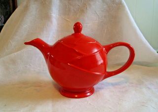 Vintage 1940 Chinese Red Hall China Teapot Tea Pot