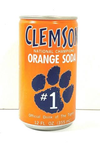 Clemson 1981 National Championship Orange Soda 12 Oz Can