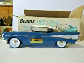 Jim Beam Harbor Blue 1957 Chevrolet Belair Ht Car Decanter