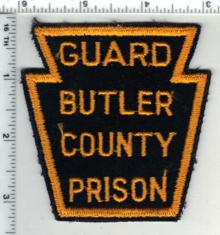 Butler County Prison Guard (pennsylvania) 1st Issue Shoulder Patch - Rare