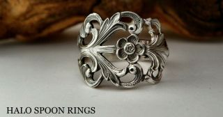 Norwegian Silver Viking Rose Spoon Ring The Perfect Christmas Gift Idea