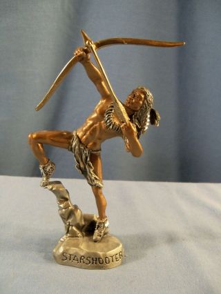 1992 Masterworks Fine Pewter Native American Starshooter Figurine Peter Sedlow