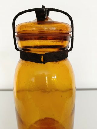 Antique Globe Fruit Jar With Lid In