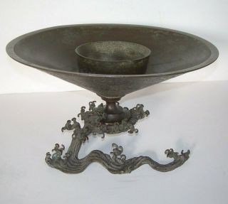 Antique Signed Japanese Bronze Vase Incense Burner Censer Old Meiji Period Japan