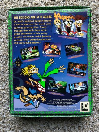 Vintage PC BIG BOX Maniac Mansion: Day of the Tentacle (CD ROM 1993) 2