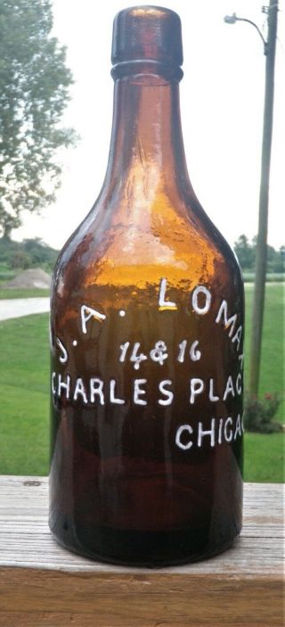 Chicago Illinois.  J.  A.  Lomax,  14 & 16 Charles Place.  Sparkling Amber Quart Ale