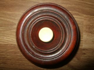 Vintage Wooden Internal Servant Bell - Push Button