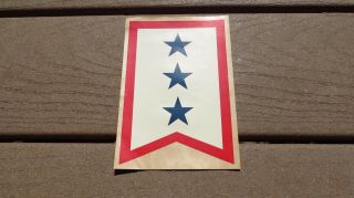 Ww2 Us Army Military Son In The Service Flag Window Decal 3 Star