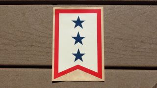 WW2 US Army MILITARY SON IN THE SERVICE FLAG WINDOW DECAL 3 STAR 2