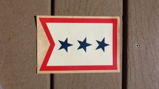 WW2 US Army MILITARY SON IN THE SERVICE FLAG WINDOW DECAL 3 STAR 3