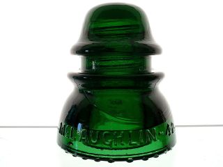 - Emerald Green Mclaughlin - 42 Glass Railroad Insulator