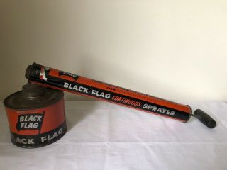 Vintage Black Flag Bug Insecticide Pump Sprayer