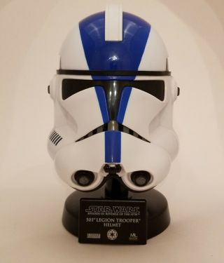 Master Replicas Star Wars 501st Legion Special Ops Helmet Epiii.  45 Scale Sw - 374