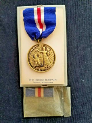 State Of Connecticut World War 1 Service Medal 1917 - 1918.