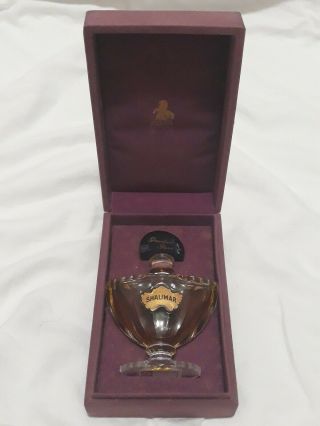 1950s Vintage Guerlain Shalimar In Baccarat Perfume Bottle Urn Or Bat
