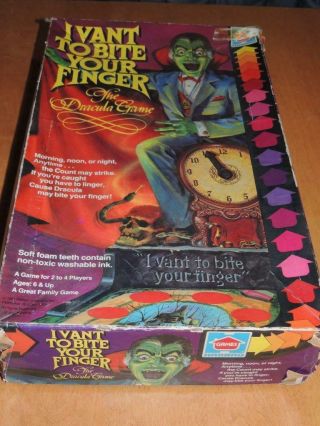Vintage I Vant To Bite Your Finger “the Dracula Game” 1981 Hasbro 100 Complete