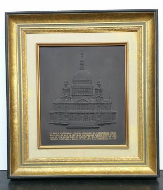 Wedgwood Black Basalt St.  Pauls Cathedral Plaque Limited Edition,  148 From 250