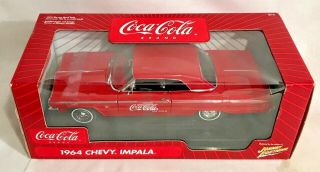 Coca - Cola 1964 Chevy Impala 1:18 Die - Cast Metal Car by Johnny Lightning 3