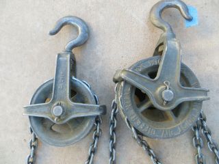 Vintage American Chain And Cable Co.  York Pa Differential Chain Hoist 1/2 Ton