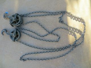 Vintage American Chain And Cable Co.  York PA Differential Chain Hoist 1/2 Ton 2
