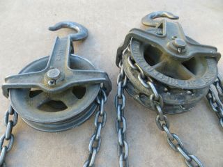 Vintage American Chain And Cable Co.  York PA Differential Chain Hoist 1/2 Ton 3