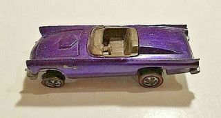 1969 Mattel Hot Wheels Classic 57 T - Bird (red Line) Usa " Purple " Dark Interior