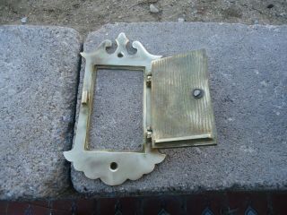 Vintage Brass Door Peep Hole Speakeasy Window.  Door only 2