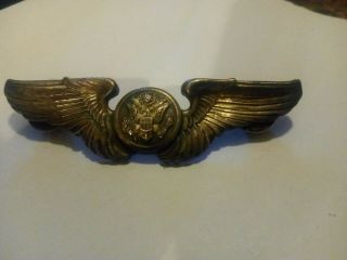 Air Force Wings Pin Sterling Wings Pin World War Ii Wings Pin 3 Inch Long