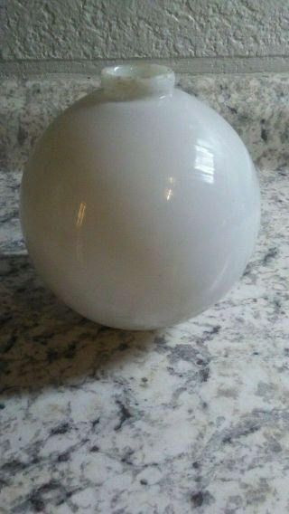 Vintage Lightning Rod Ball Milk Glass