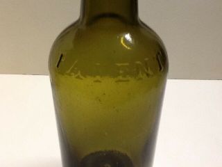 Antique Iron Pontil Dyottville Glass Patent Whiskey Bottle. 2