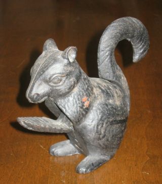 Vintage Cast Iron Metal Squirrel Nut Cracker Made In The Usa