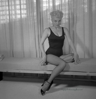 Bunny Yeager 1955 Black & White Camera Negative Maria Stinger Pin Up Queen Sexy