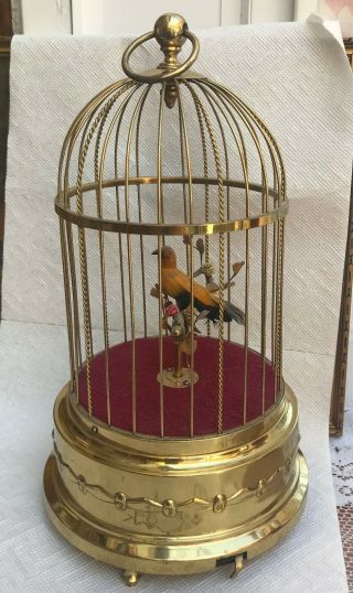Karl Greisbaum German Automaton Singing Bird Cage