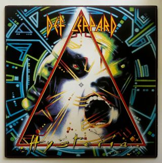 Vtg 1987 Def Leppard Vinyl Hysteria 1st Press Record Album 830 675 1 Lp Og Ex/nm