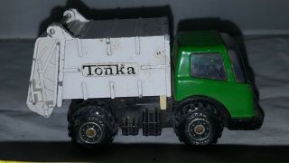 Vintage Tonka Trash Garbage Dump Truck Green White Pressed Steel Japan 3 - 4 " Long