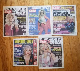 Dolly Parton - Five Difference Tabloid Issues From 1978 To 1980,