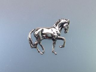 Dressage Horse Pendant,  Necklace Sterling Silver Equestrian Jewelry