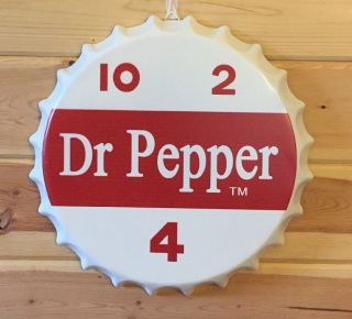Dr Pepper 10 2 4 Bottle Cap Sign Metal Retro Vintage Soda Pub Bar Man Cave