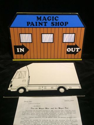 Vintage Supreme Magic Trick Dan,  The Magic Man,  And His Magic Van By Ian Adair