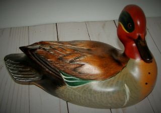 Ducks Unlimited Special Edition American Teal Series 1897 Wooden Duck 1996 - 97